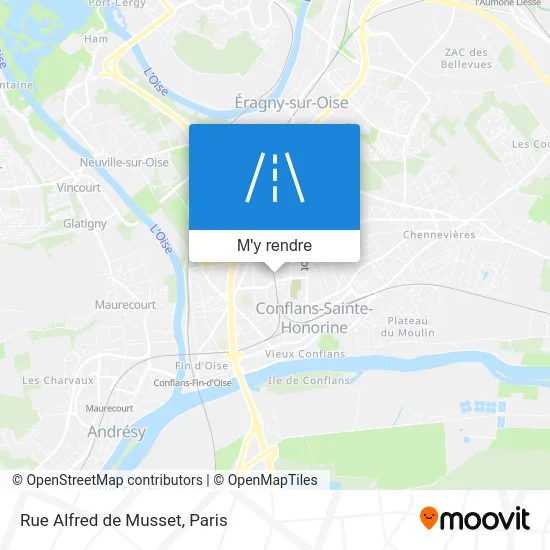 Rue Alfred de Musset plan