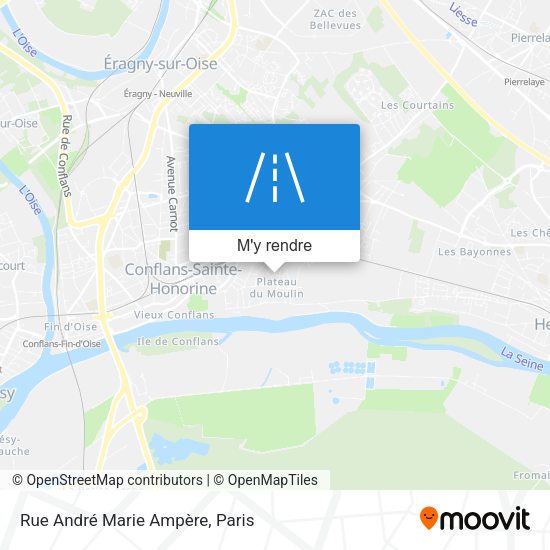 Rue André Marie Ampère plan