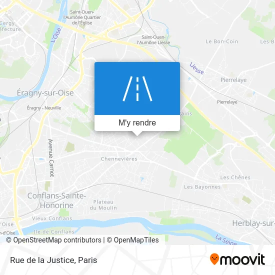 Rue de la Justice plan