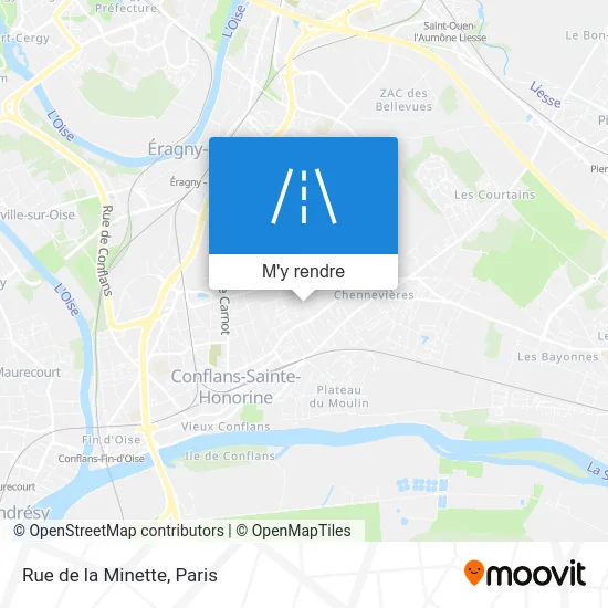 Rue de la Minette plan