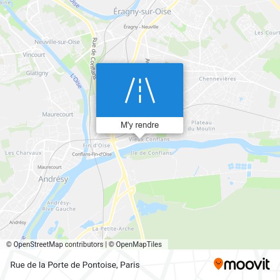 Rue de la Porte de Pontoise plan