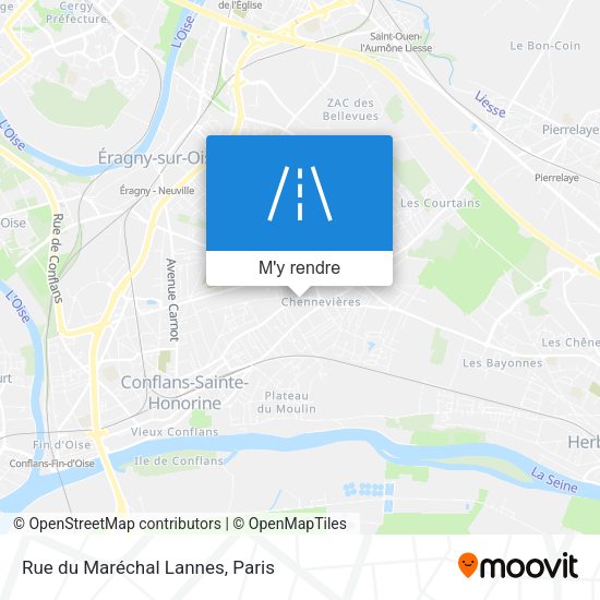 Rue du Maréchal Lannes plan
