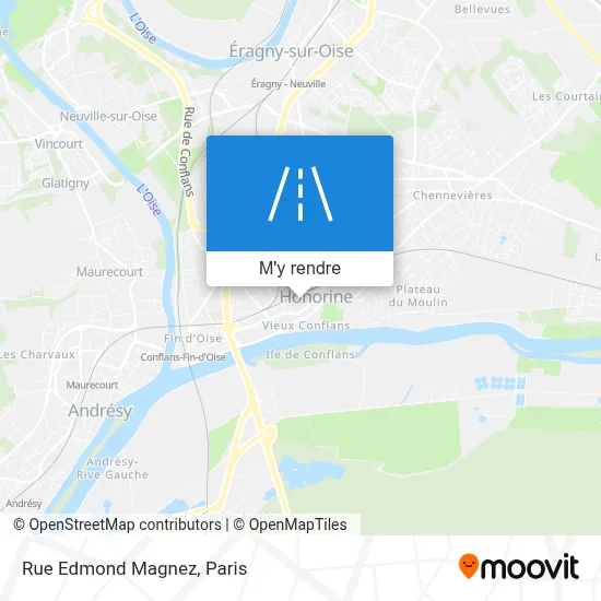 Rue Edmond Magnez plan