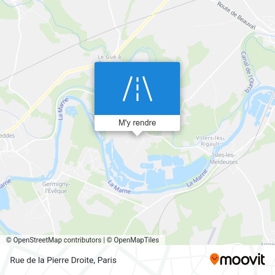 Rue de la Pierre Droite plan