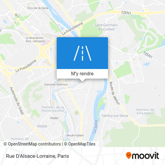 Rue D'Alsace-Lorraine plan