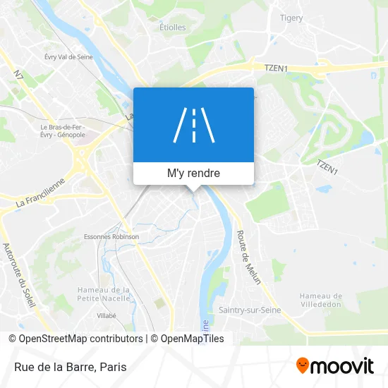 Rue de la Barre plan