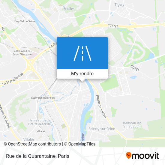Rue de la Quarantaine plan