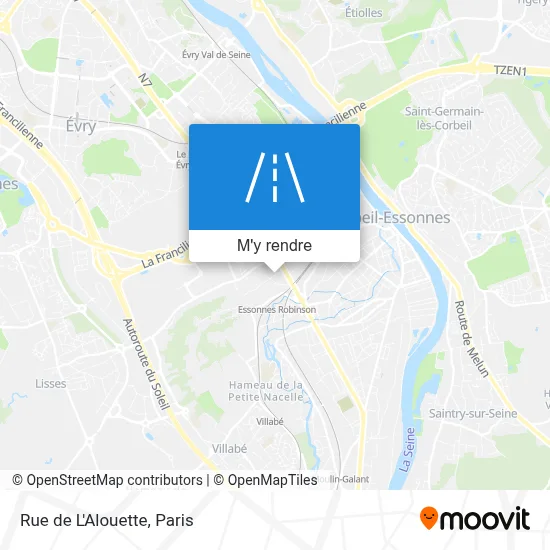 Rue de L'Alouette plan