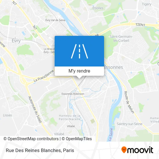 Rue Des Reines Blanches plan