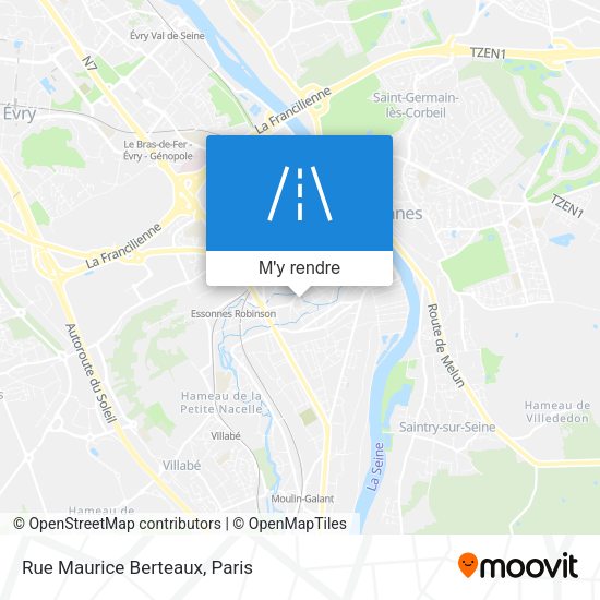 Rue Maurice Berteaux plan