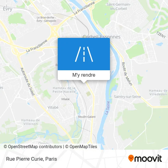 Rue Pierre Curie plan