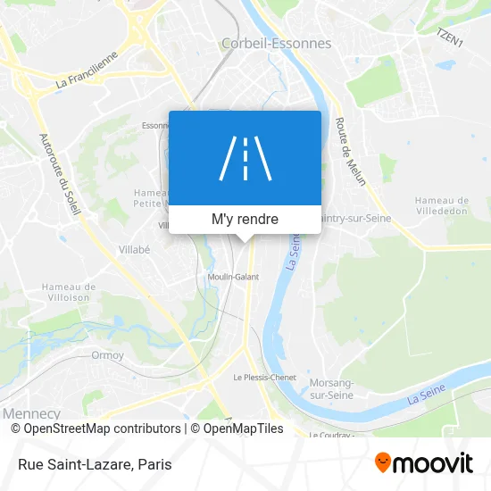 Rue Saint-Lazare plan