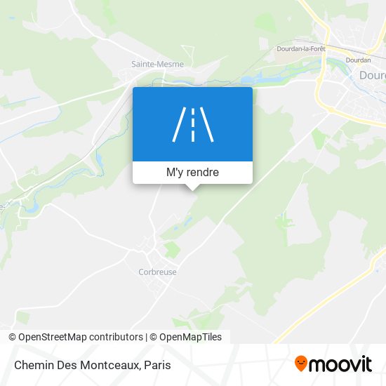 Chemin Des Montceaux plan