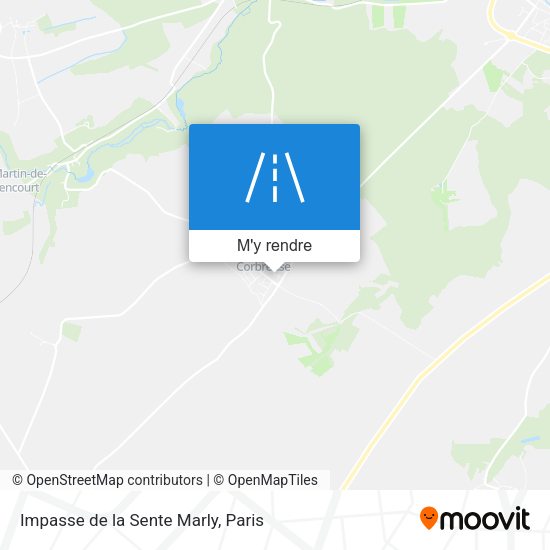 Impasse de la Sente Marly plan