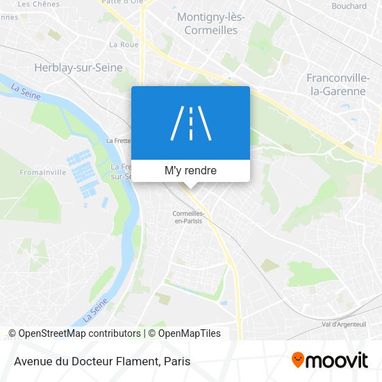 Avenue du Docteur Flament plan