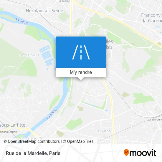 Rue de la Mardelle plan