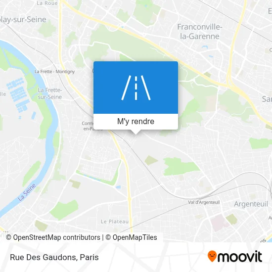 Rue Des Gaudons plan