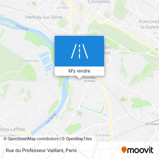 Rue du Professeur Vaillant plan