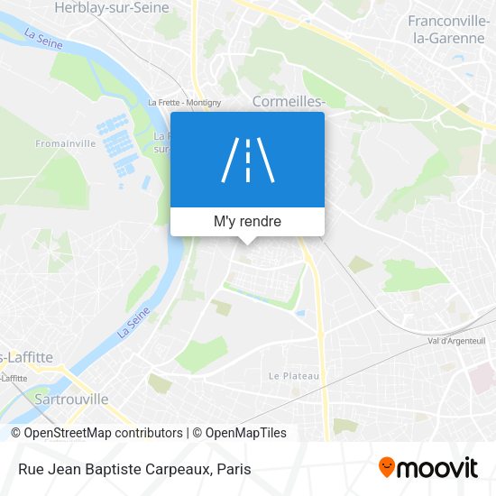 Rue Jean Baptiste Carpeaux plan