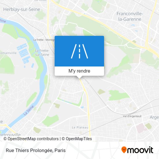 Rue Thiers Prolongée plan