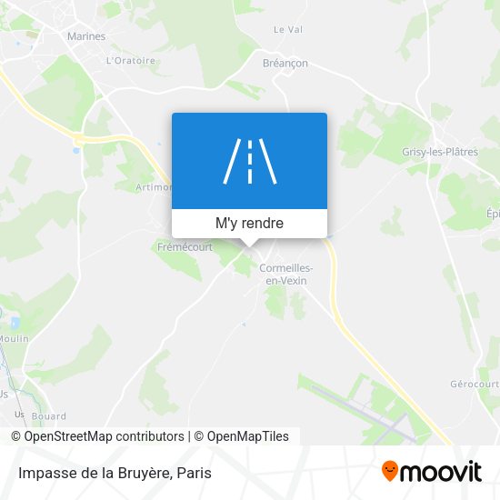 Impasse de la Bruyère plan