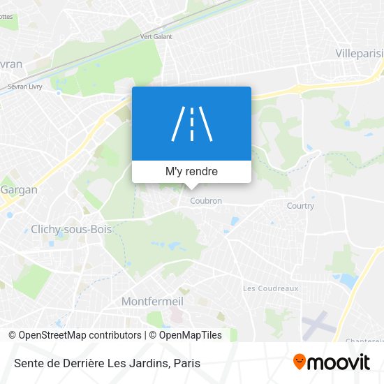 Sente de Derrière Les Jardins plan