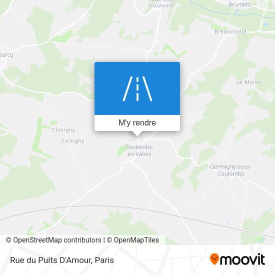 Rue du Puits D'Amour plan