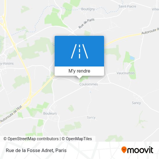 Rue de la Fosse Adret plan