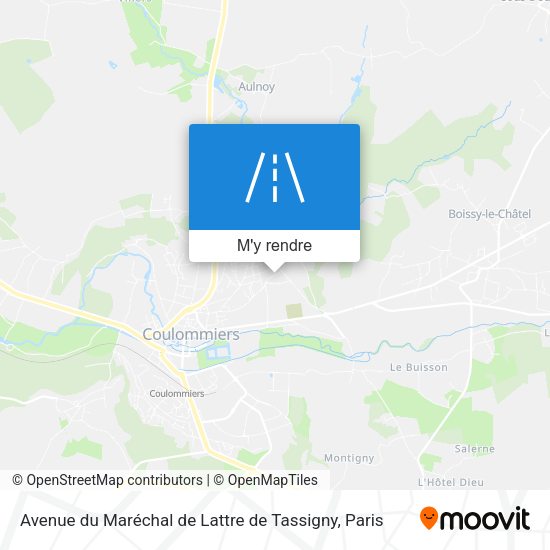 Avenue du Maréchal de Lattre de Tassigny plan