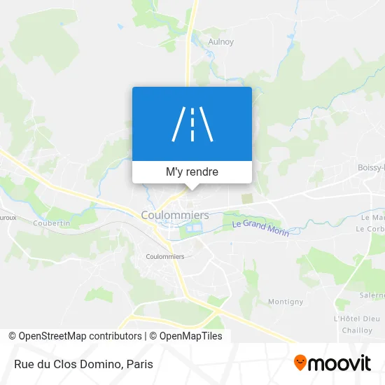 Rue du Clos Domino plan