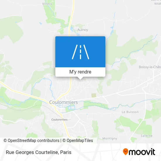 Rue Georges Courteline plan