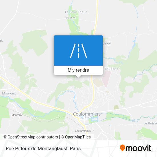Rue Pidoux de Montanglaust plan