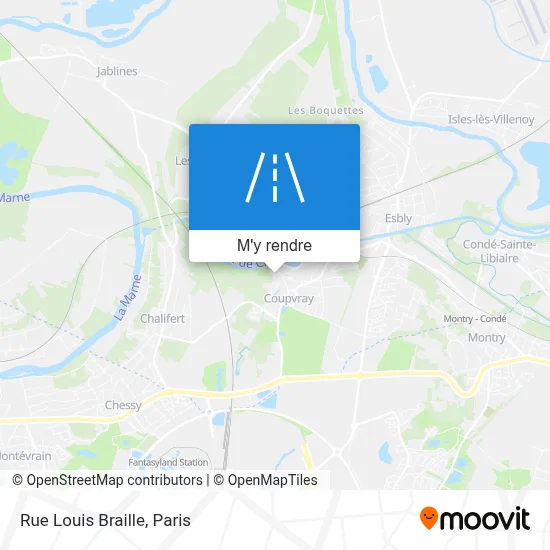 Rue Louis Braille plan