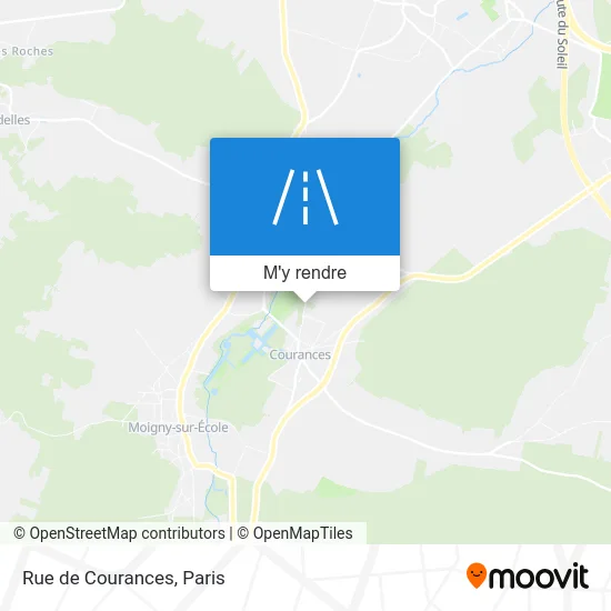 Rue de Courances plan