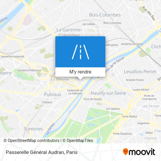 Passerelle Général Audran plan
