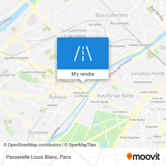 Passerelle Louis Blanc plan