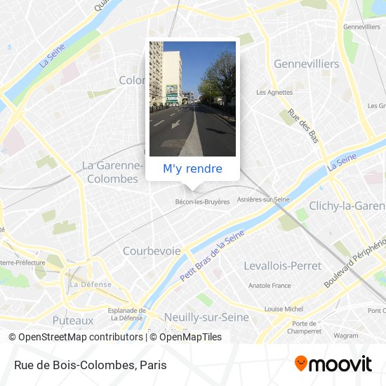 Rue de Bois-Colombes plan