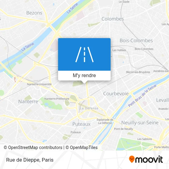 Rue de Dieppe plan