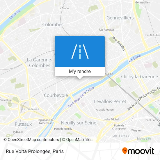 Rue Volta Prolongée plan