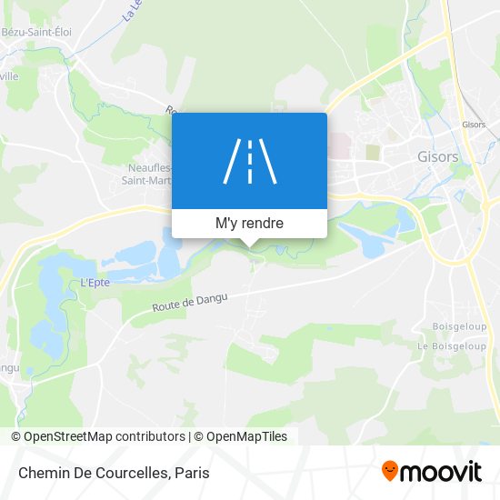 Chemin De Courcelles plan