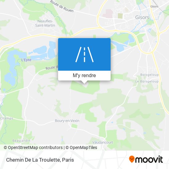 Chemin De La Troulette plan