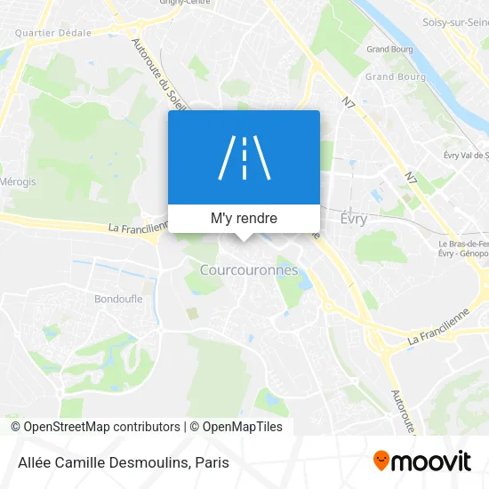 Allée Camille Desmoulins plan