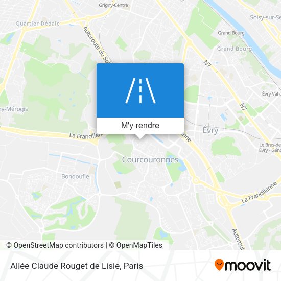 Allée Claude Rouget de Lisle plan