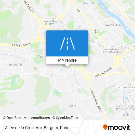 Allée de la Croix Aux Bergers plan