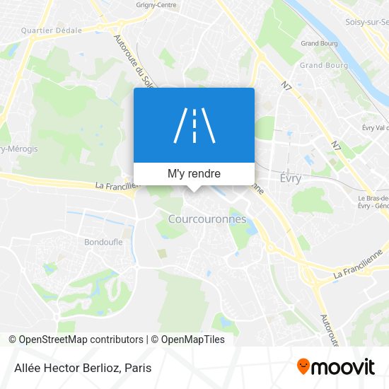 Allée Hector Berlioz plan