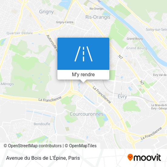 Avenue du Bois de L'Épine plan