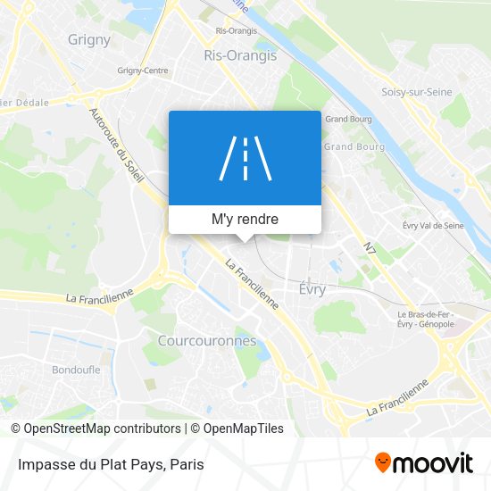 Impasse du Plat Pays plan