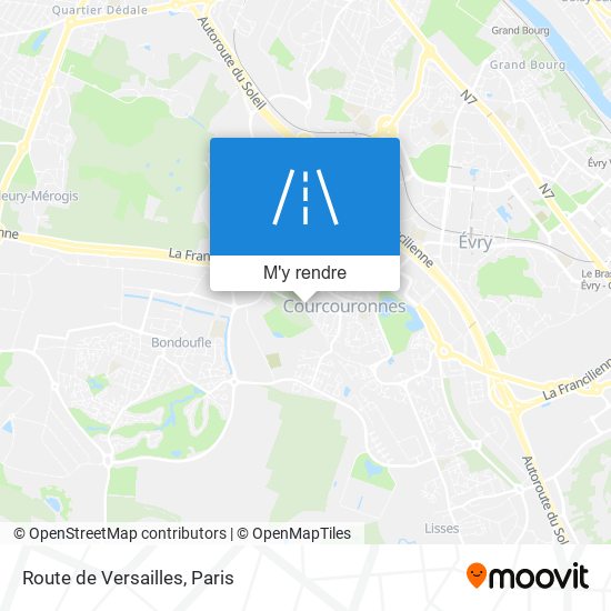 Route de Versailles plan