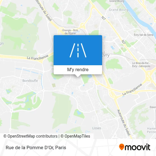 Rue de la Pomme D'Or plan