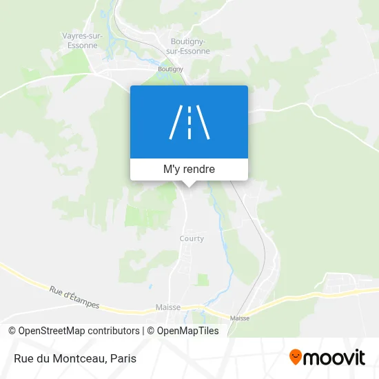 Rue du Montceau plan